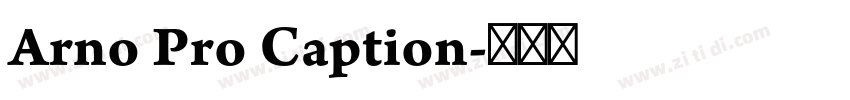 Arno Pro Caption字体转换
